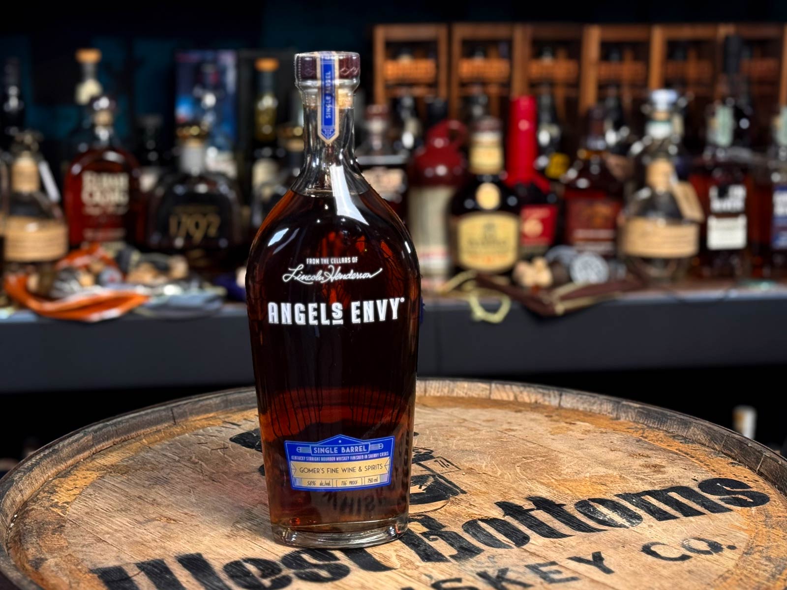 Gomer's Stateline Store Pick Angel's Single Barrle Finished in Sherry Cask Kentucky Straight Bourbon