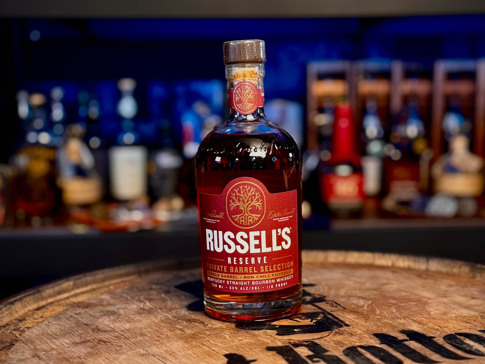 Russell's Reserve Private Barrel Selection from Gomer's of Kansas Kentucky Straight Bourbon